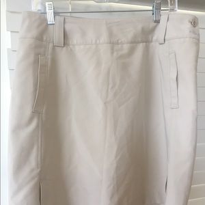 Ladies Khaki Golf Skort